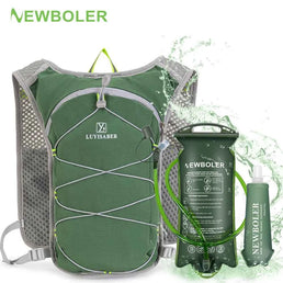 Gilet d'hydratation respirant NEWBOLER pour trail, course, vélo, marathon et escalade - Sac léger et confortable