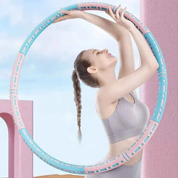 Cercle de Fitness avec Poids pour une Perte de Poids et un Corps Sculpté - Hula Hoop Sportif pour Affiner la Taille et Masser