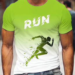 T-shirt de sport homme été à motifs pour un look tendance - vêtements d'entraînement unisexe, manches courtes et confortable - Mondial sport