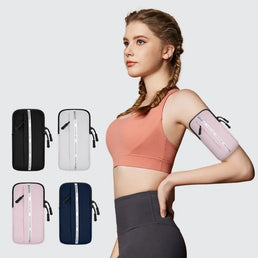 Sacoche de bras pour téléphone de course imperméable à grande capacité et à double couche pour les sportifs - Mondial sport