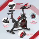Vélo d'appartement avec résistance magnétique 6kg - Ergonomique, silencieux, capacité de charge 150kg, capteur de pouls