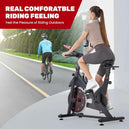 Vélo d'appartement avec résistance magnétique 6kg - Ergonomique, silencieux, capacité de charge 150kg, capteur de pouls