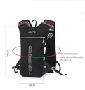 Sac à dos ultraléger de trail running 5L avec réservoir d'hydratation pour hommes, gilet de jogging respirant, sac de marathon et bague à eau 500ML - Mondial sport