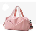 Sac de sport femme avec compartiment chaussures, sac de yoga imperméable et sac à dos de natation humide/sèche, tote de fitness pour voyage