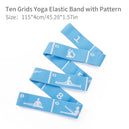 Bandes de Résistance Élastiques Multi-Fonctionnelles pour Entraînement Latin, Danse, Pilates et Gymnastique - 8/10/12 Grids - Mondial sport