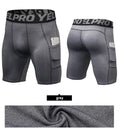 Shorts de course homme compression avec poche, rapide à sécher, pour entraînement et fitness - Mondial sport