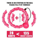Hula Hoop avec poids pour exercice à domicile – équipement sportif portable pour le fitness et la silhouette