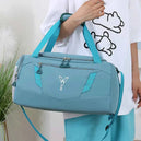 Sac de sport femme étanche pour la gym avec poche à chaussures - Sac de voyage fitness polyvalent, idéal pour la natation et l'entraînement