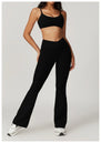 Soutien-gorge de sport femme V-neck Ctenkevet - Brassière push-up dos nu pour fitness, yoga et entraînements - Mondial sport