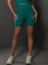 Shorts de yoga pour femmes - Shorts de sport sans couture, taille haute, pour le fitness et le cyclisme
