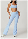 Soutien-gorge de sport femme V-neck Ctenkevet - Brassière push-up dos nu pour fitness, yoga et entraînements - Mondial sport