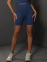 Shorts de yoga pour femmes - Shorts de sport sans couture, taille haute, pour le fitness et le cyclisme