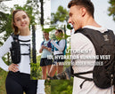 Sac à dos de trail léger 10L avec gilet d'hydratation ultra léger et poche à eau de 2L pour randonnée, cyclisme et marathon - Mondial sport