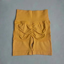 Shorts de yoga pour femmes - Shorts de sport sans couture, taille haute, pour le fitness et le cyclisme