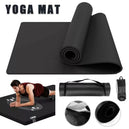 Tapis de yoga 183*61 cm avec sac de transport, matelas d'exercice NBR pour Fitness et Pilates à domicile - Mondial sport