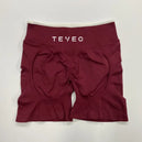 Shorts de yoga sportifs pour femmes Teveo - Ensemble de soutien-gorge et shorts sculptants élastiques pour fitness et cyclisme - Mondial sport