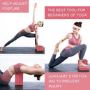 Bloc de yoga en mousse EVA - Ensemble d'outils d'exercice, brique d'entraînement, coussin de yoga, confort pour l'étirement et la mise en forme du corps. - Mondial sport