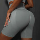 Shorts de yoga pour femmes - Shorts de sport sans couture, taille haute, pour le fitness et le cyclisme