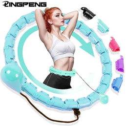 Hula Hoop avec poids pour exercice à domicile – équipement sportif portable pour le fitness et la silhouette