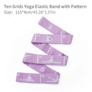 Bandes de Résistance Élastiques Multi-Fonctionnelles pour Entraînement Latin, Danse, Pilates et Gymnastique - 8/10/12 Grids - Mondial sport