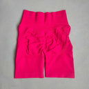 Shorts de yoga pour femmes - Shorts de sport sans couture, taille haute, pour le fitness et le cyclisme