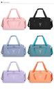 Sac de sport femme étanche pour la gym avec poche à chaussures - Sac de voyage fitness polyvalent, idéal pour la natation et l'entraînement