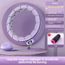 Hula hoop de fitness ajustable à sections, anneau de comptage intelligent pour massage et perte de poids, cercle détachable et réglable.