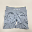 Shorts de yoga sportifs pour femmes Teveo - Ensemble de soutien-gorge et shorts sculptants élastiques pour fitness et cyclisme - Mondial sport