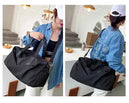 Sac de sport femme avec compartiment chaussures, sac de yoga imperméable et sac à dos de natation humide/sèche, tote de fitness pour voyage