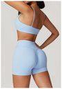 Soutien-gorge de sport femme V-neck Ctenkevet - Brassière push-up dos nu pour fitness, yoga et entraînements - Mondial sport