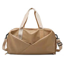 Sac de sport femme avec compartiment chaussures, sac de yoga imperméable et sac à dos de natation humide/sèche, tote de fitness pour voyage