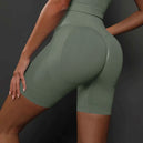 Shorts de yoga pour femmes - Shorts de sport sans couture, taille haute, pour le fitness et le cyclisme