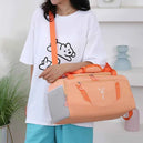 Sac de sport femme étanche pour la gym avec poche à chaussures - Sac de voyage fitness polyvalent, idéal pour la natation et l'entraînement