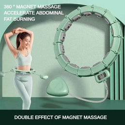 Hula hoop de fitness ajustable à sections, anneau de comptage intelligent pour massage et perte de poids, cercle détachable et réglable.