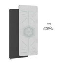 Tapis de yoga non glissant pour fitness à domicile - Tapis de sport avec guide anti-dérapant