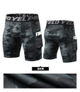 Shorts de course homme compression avec poche, rapide à sécher, pour entraînement et fitness - Mondial sport