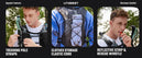 Sac à dos de trail léger 10L avec gilet d'hydratation ultra léger et poche à eau de 2L pour randonnée, cyclisme et marathon - Mondial sport