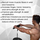 Entraîneur de force pour avant-bras - Roller d'avant-bras avec prise pour musculation à domicile et entraînement fitness