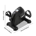 Mini vélo d'exercice pliable avec affichage LCD - Machine d'entraînement des bras et des jambes, pédalier ajustable pour maison et bureau