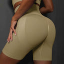 Shorts de yoga pour femmes - Shorts de sport sans couture, taille haute, pour le fitness et le cyclisme