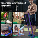 Résistance band fitness 5-120lbs pour entraînement de boxe, agilité et yoga – Équipement de gym à domicile, accessoires de Pilates - Mondial sport