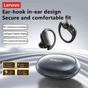 Écouteurs Bluetooth Lenovo XT55 LP75 XT80 avec Batterie Longue Durée et Son Hi-Fi, Casque Sport à Réduction de Bruit