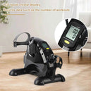 Mini vélo d'exercice pliable avec affichage LCD - Machine d'entraînement des bras et des jambes, pédalier ajustable pour maison et bureau