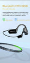 Casque audio conduction osseuse étanche Bluetooth 5.4 sans fil pour la natation et le sport avec lecteur MP3 32 Go IPX8
