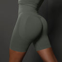 Shorts de yoga pour femmes - Shorts de sport sans couture, taille haute, pour le fitness et le cyclisme