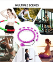 Hula Hoop avec poids pour exercice à domicile – équipement sportif portable pour le fitness et la silhouette