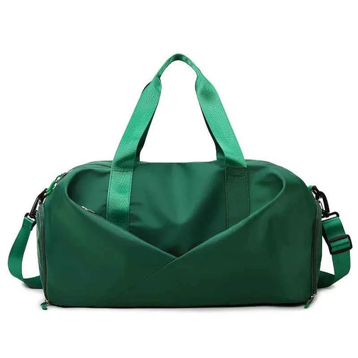 Sac de sport femme avec compartiment chaussures, sac de yoga imperméable et sac à dos de natation humide/sèche, tote de fitness pour voyage