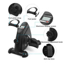 Mini vélo d'exercice pliable avec affichage LCD - Machine d'entraînement des bras et des jambes, pédalier ajustable pour maison et bureau
