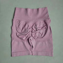 Shorts de yoga pour femmes - Shorts de sport sans couture, taille haute, pour le fitness et le cyclisme