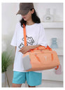 Sac de sport femme étanche pour la gym avec poche à chaussures - Sac de voyage fitness polyvalent, idéal pour la natation et l'entraînement